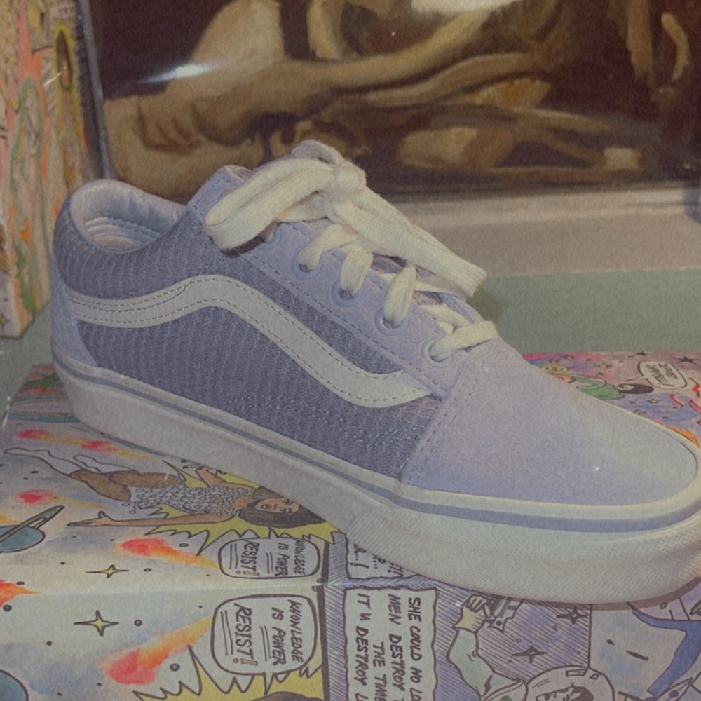 Woven Periwinkle Vans